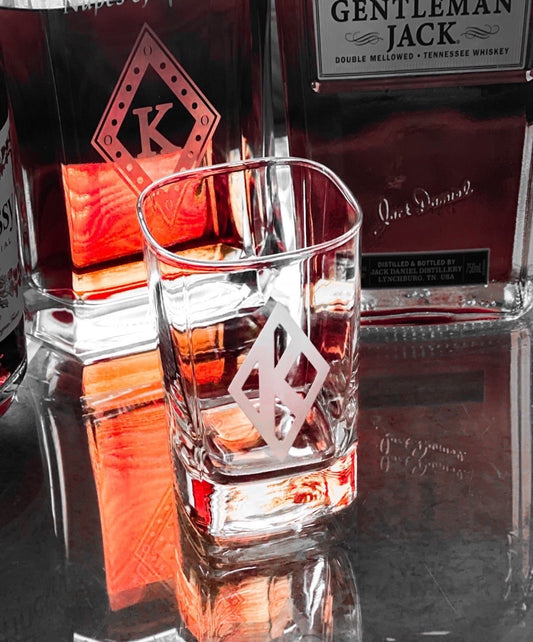 Diamond K Whiskey Glass